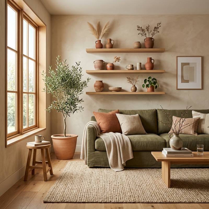 Earth Tone Living Room: How to Design a Cozy Earthy Color Palette