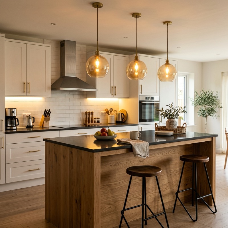 Kitchen Lighting Design Ideas: Styling Warm Bright Kitchens
