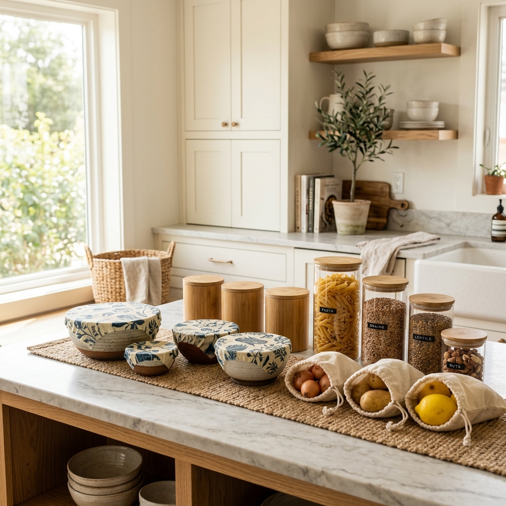 The Sustainable Kitchen Swap: Reusable Beeswax Wraps and Plastic-Free Storage Solutions