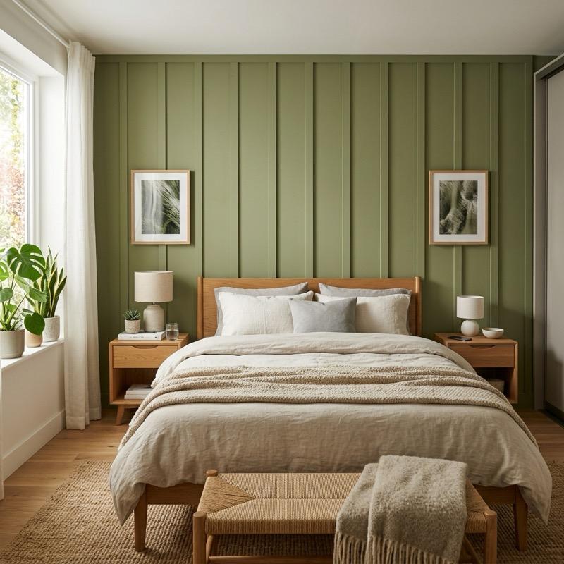 Board and Batten Bedroom: Styling Modern Accent Walls