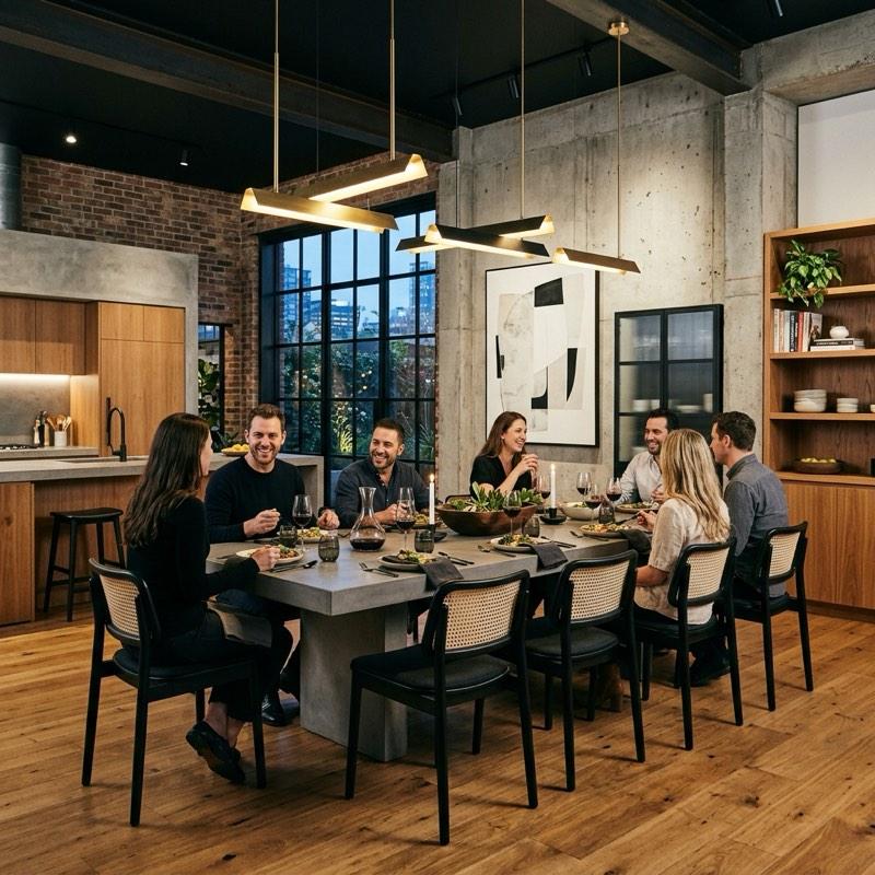 Concrete Dining Table Ideas: Styling Modern Industrial Spaces