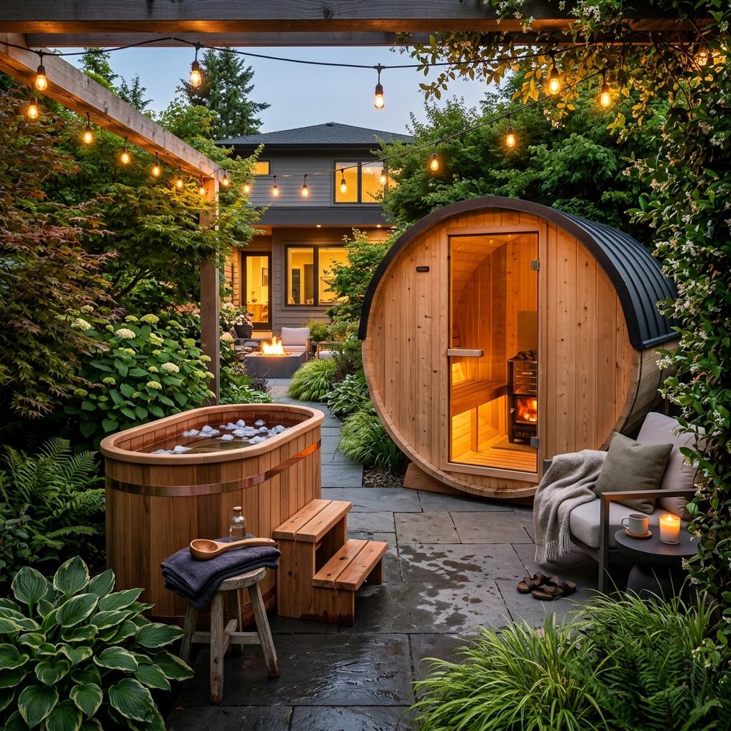 How to Design a Cozy Backyard Recovery Zone: Best Outdoor Ice Baths & Saunas