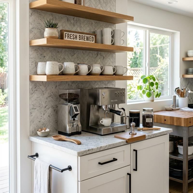 Kitchen Coffee Station: Styling a Cozy Cafe Corner