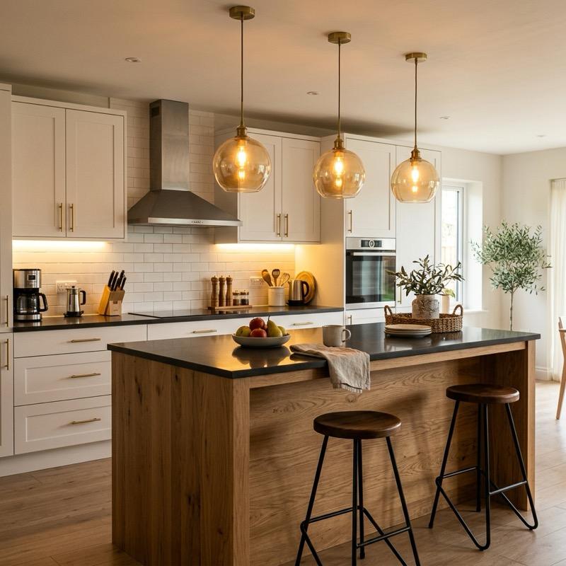 Kitchen Lighting Design Ideas: Styling Warm Bright Kitchens