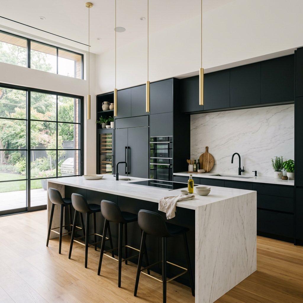 Matte Black Kitchen Cabinets: How to Style Modern Dark Cabinetry