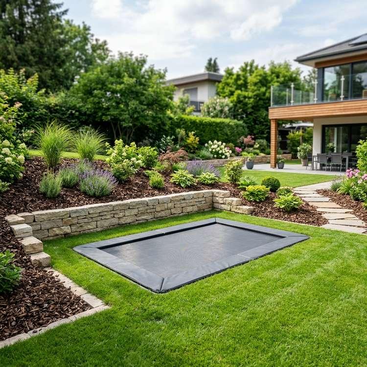Modern Backyard Inground Trampoline Setups: 5 Safety & Design Tips