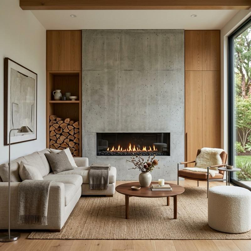 Modern Fireplace Design Ideas: 5 Sleek Living Room Anchors