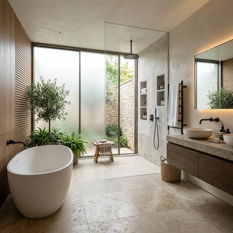 Modern Wet Room Layouts: How to Design a Combined Shower and Tub Zone