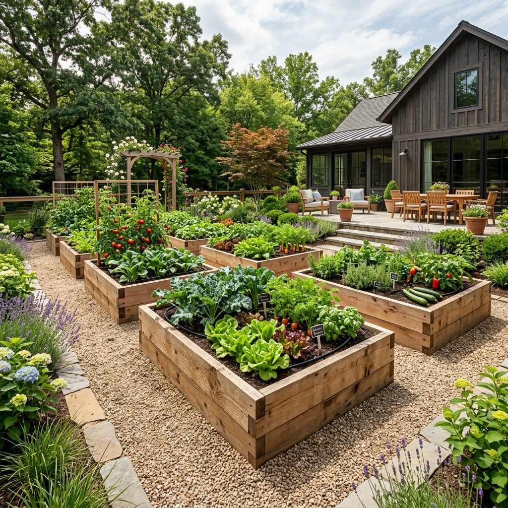 Raised Garden Bed Ideas: Designing an Organic Backyard Layout